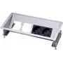 Galda kontaktligzdu bloks Tips F Kindermann 5301170000 Melns Sudrabs