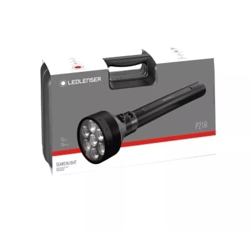 Rokas lukturītis Ledlenser P21R melns uzlādējams LED, 1000 lm, IP68, 32700 baterija, 1100 m stars