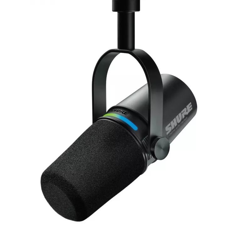 Shure MV7I - viedais mikrofons un saskarne