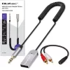 Bezvadu audio uztvērēja adapteris QOLTEC HiFi BT6.0 2xRC – Bluetooth audio uztvērējs skaļruņiem un automašīnu stereosistēmām