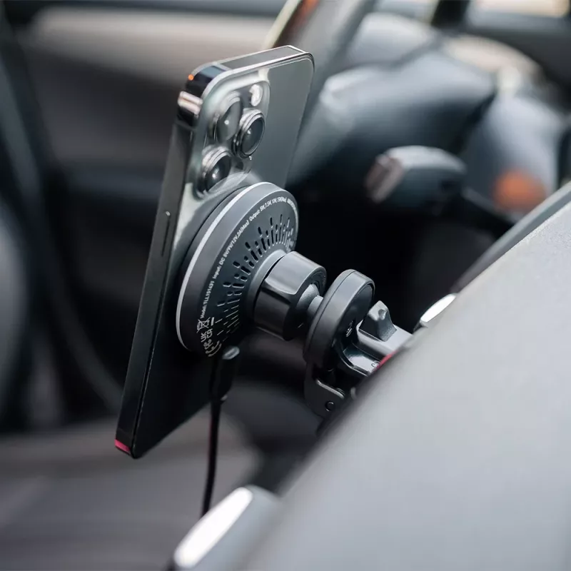 Bezvadu auto lādētājs Tellur TLL151431 MagSafe saderīgs 15W melns viedtālruņiem