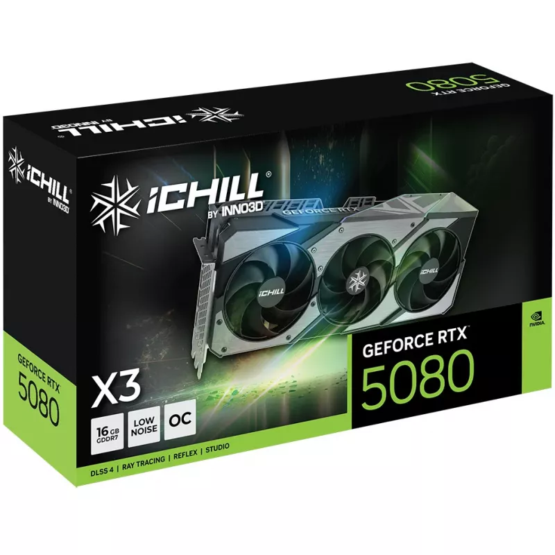 INNO3D iChill GeForce RTX 5080 X3 V2 16GB GDDR7 grafikas karte