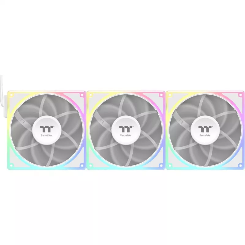 Dzesēšanas ventilatoru komplekts THERMALTAKE TOUGHFAN EX 140 ARGB Sync balta — 140mm, 3 gab.