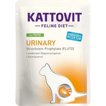 KATTOVIT Feline Diet Urinary Turkey - mitrā kaķu barība - 85g