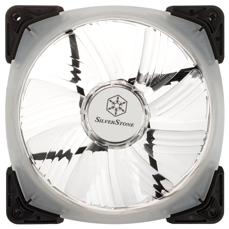 Korpusa ventilators SILVERSTONE SST-FW142-RGB 140mm 1500apgr./min - RGB LED, PWM savietojams