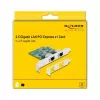 DeLOCK PCI Express x1 karte uz 2 x RJ45 2,5 Gigabit LAN RTL8125 vadu Ethernet