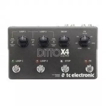 Looper TC Electronic Ditto X4 2 celiņu loopers, 60 minūšu loopa laiks
