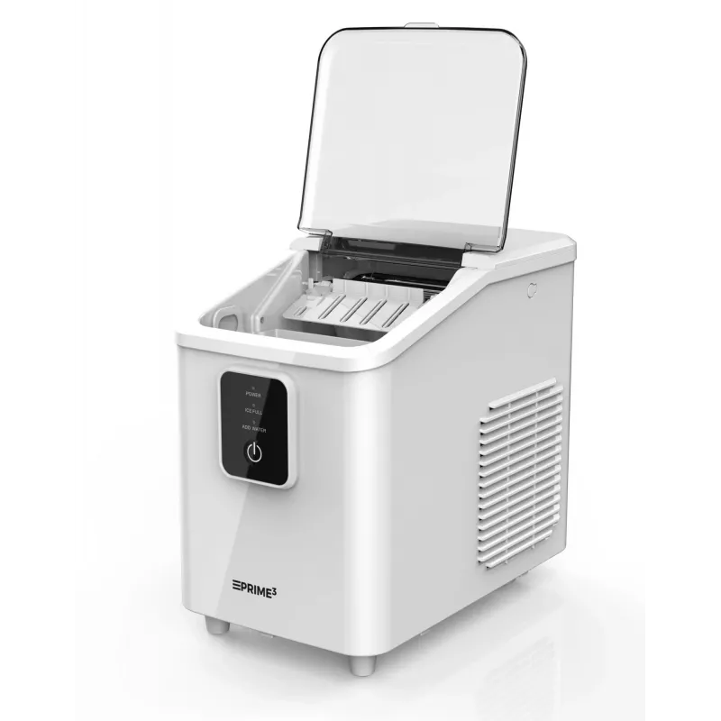 Portable ice cube maker PRIME3 SIM31 — 1.7 L tvertne, 12 kg/24h, 120 W, R600A, sudraba