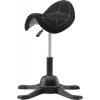 Ergonomisks balansa ķeblis up up Toronto melns audums ar garāku gāzes pacēlāju