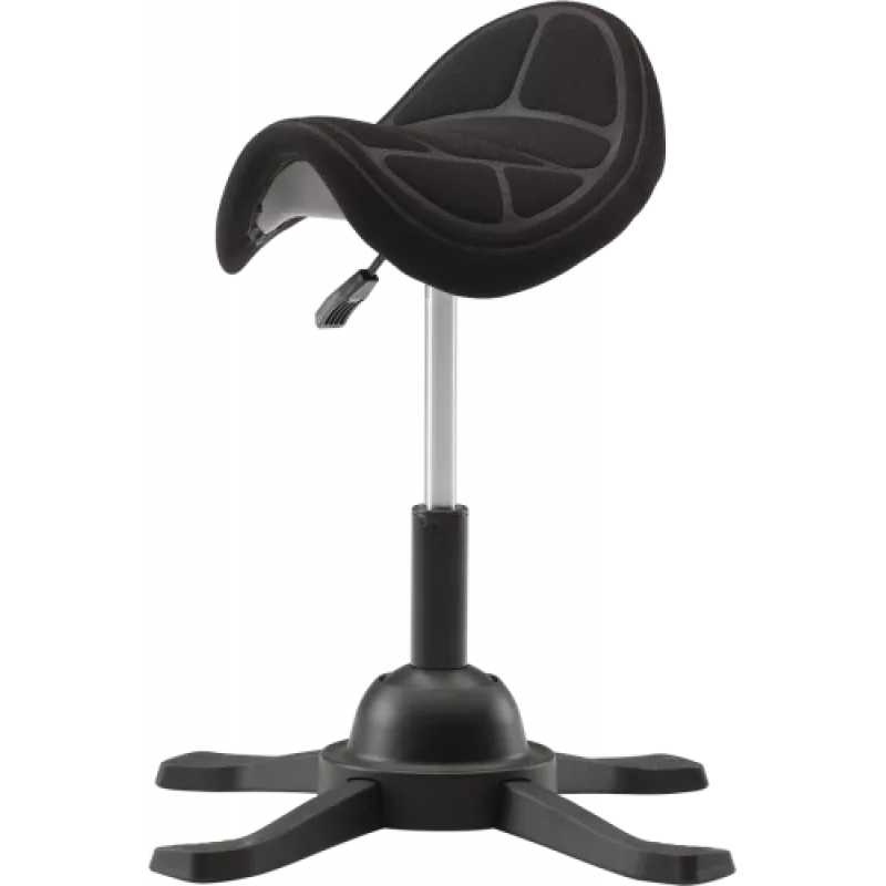 Ergonomisks balansa ķeblis up up Toronto melns audums ar garāku gāzes pacēlāju