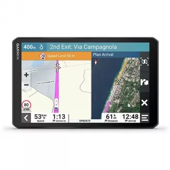 Navigators GARMIN Camper 895 fiksēts 8 collu TFT displejs 1280x800, 32GB, microSD, iekšējā antena, skārienekrāns, melns