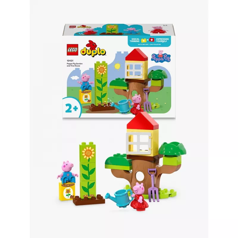 Lego 10431 Duplo Peppa Pig Dārza un Koka mājas rotaļu komplekts