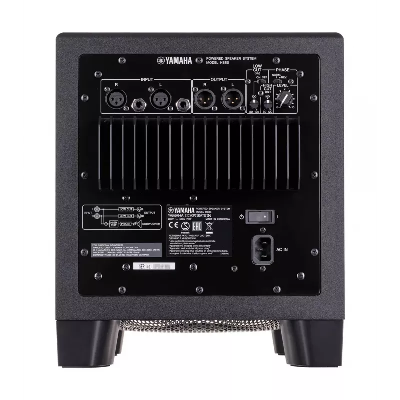 Yamaha HS8S zemfrekvences skaļrunis Melns 150 W