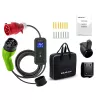 Qoltec Mobile EV Car Charger Adjustable 2in1 Type2 | 7kW | 230V | CEE 3 PIN | Wi-fi | LCD | Portable | Wallbox | 5m