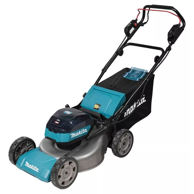 Makita LM001GZ zāles pļāvējs Stumjamais zāles pļāvējs Akumulators Melns, zils