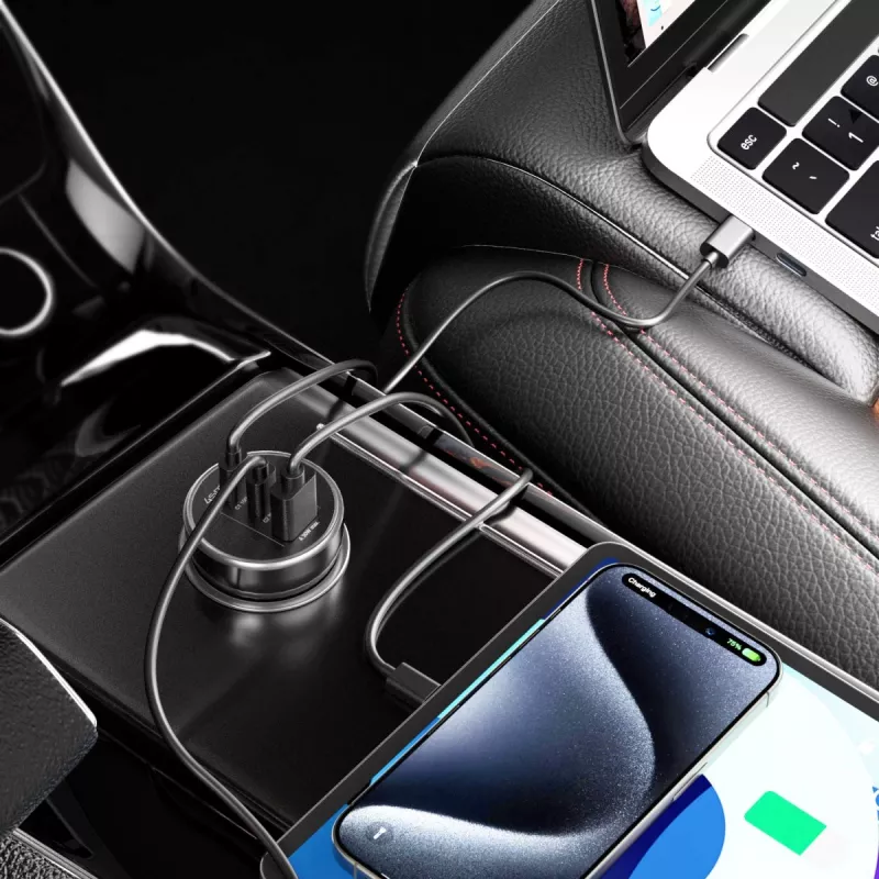 4smarts Vehicle Charger VoltRoad Ultimate 160W melns (541224)