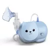 Mesh smidzinātājs Omron Nami Cat NE-C303K-KDE — galda inhalators, 0,35 ml/min, bērniem un pieaugušajiem, zils, 235×148×157 mm