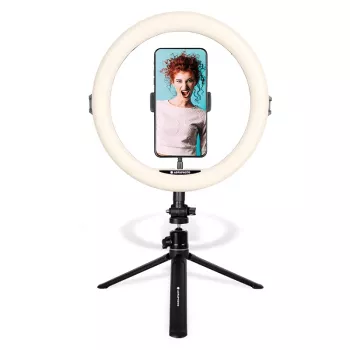 Agfa Arl11 gredzena gaisma 120 LED vlogam + statīvs + tālvadības pults