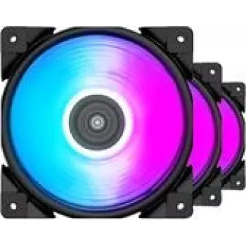 120 mm PCCOOLER HALO-RGB-3I1 datora dzesēšanas ventilators, 1000–2000 RPM, RGB apgaismojums