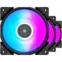 120 mm PCCOOLER HALO-RGB-3I1 datora dzesēšanas ventilators, 1000–2000 RPM, RGB apgaismojums