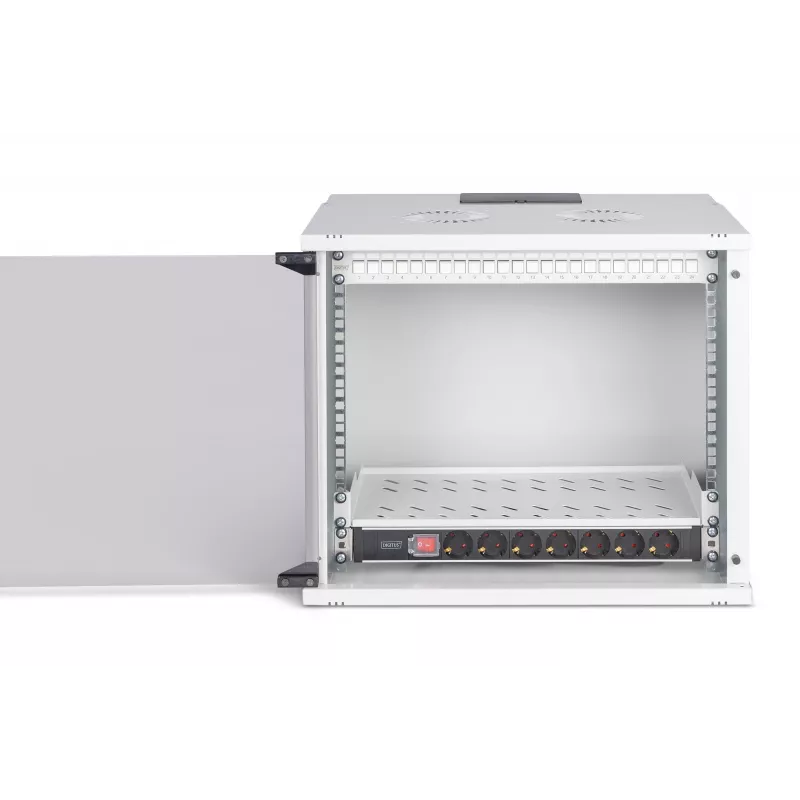 Pie sienas stiprināms tīkla skapis DIGITUS SOHO Pro 19 collu 9U, 540 x 400 mm, IP20, atslēgas slēdzene, 60 kg