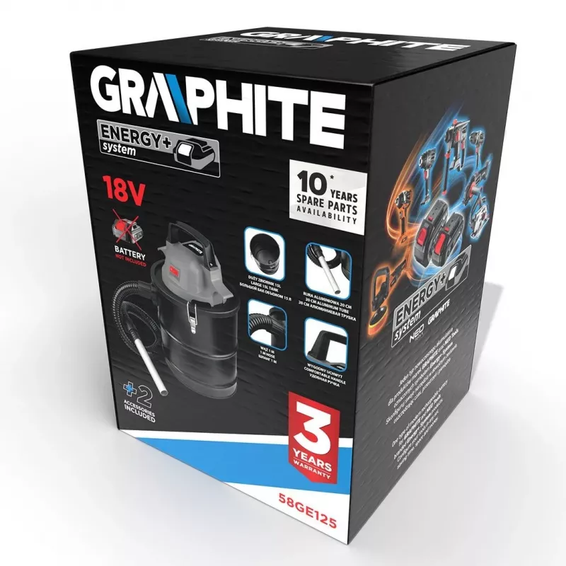 Graphite 58GE125 pelnu putekļsūcējs
