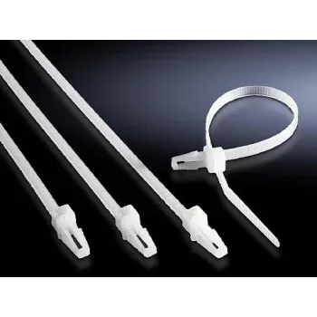 Kabeļu saites Rittal SZ 2597.000, baltas, 150 mm, iepakojumā 100