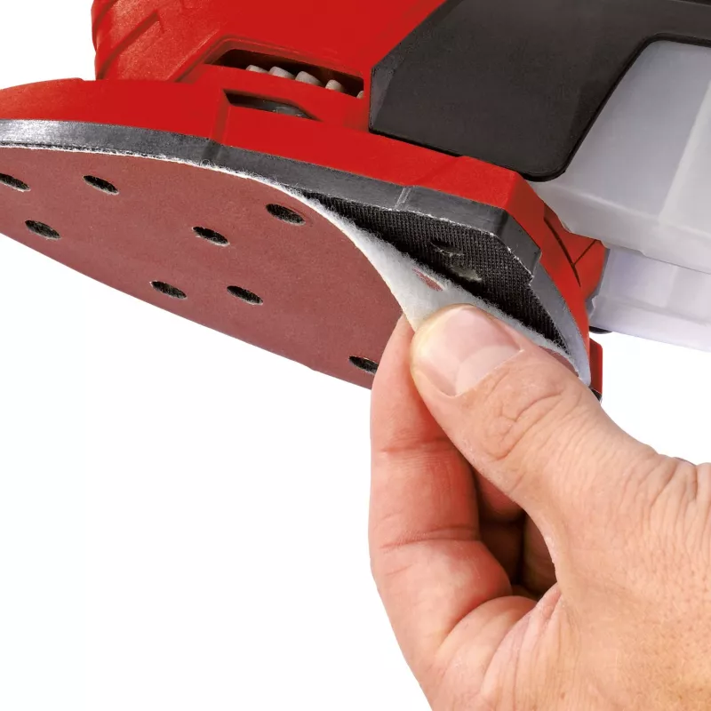 Power X-Change akumulatora multisanders TE-OS 18/150 Li-Solo, 18 volti (Sarkans/melns, bez akumulatora un lādētāja)