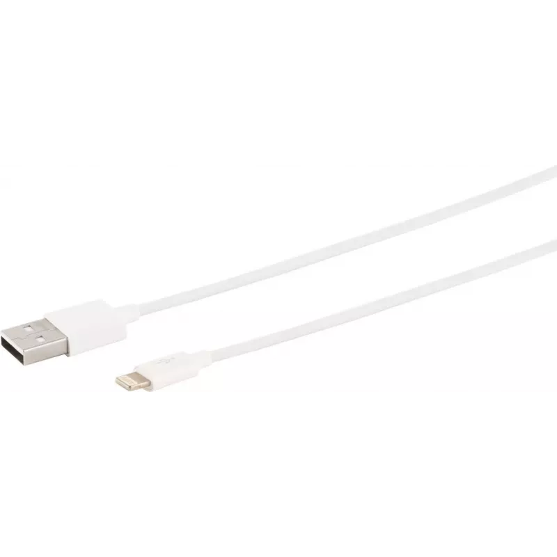 Lightning kabelis S/CONN 14-12043 2m balta USB A