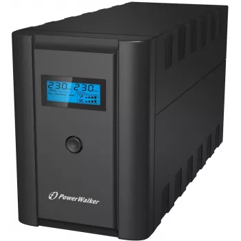 PowerWalker VI 1200 LCD/FR Line-Interactive 1.2 kVA 600 W 4 AC kontaktligzdas