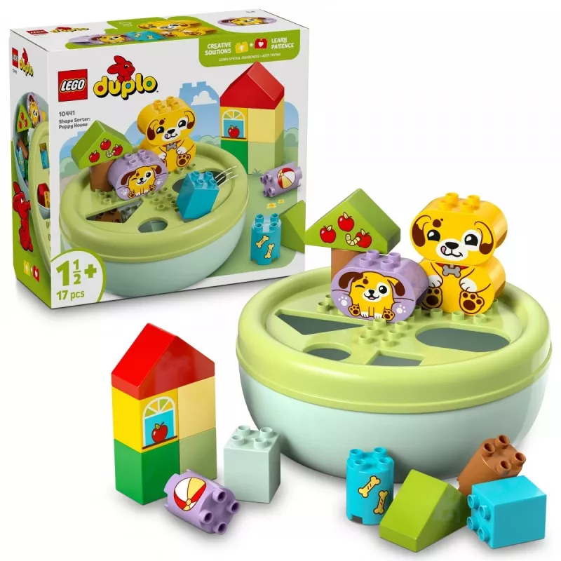 Konstrukciju rotaļlieta LEGO DUPLO Formu šķirotājs Kucēna māja 10441, 17 gabali, vecumam no 1½ līdz 5 gadiem