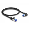 Tīkla kabelis DeLOCK RJ45 Cat.6A S/FTP 0,5 m Melns