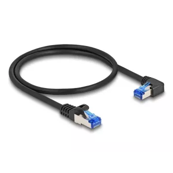 Tīkla kabelis DeLOCK RJ45 Cat.6A S/FTP 0,5 m Melns