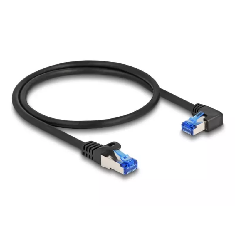 Tīkla kabelis DeLOCK RJ45 Cat.6A S/FTP 0,5 m Melns