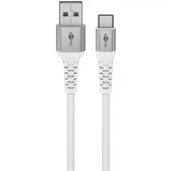 Goobay 74532 USB kabelis, balts