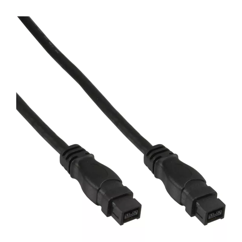 FireWire 800 kabelis InLine 39902 1.8 m vīr./vīr. melns