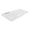 Logitech Multi-Device K380 - tastatūra - bezvadu - Bluetooth 3.0 - vācu - baltā krāsā