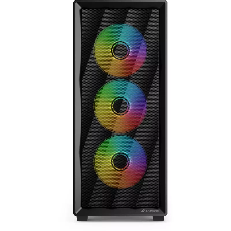Datora korpuss Sharkoon VK4 ARGB ATX melns