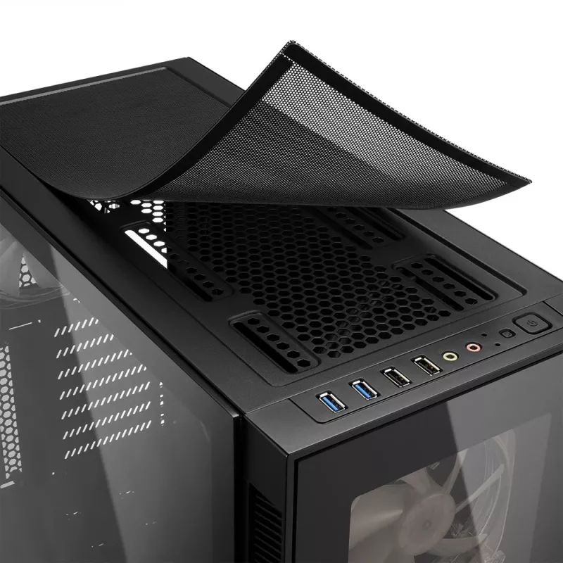 Sharkoon TG5 Pro RGB Midi Tower Melns