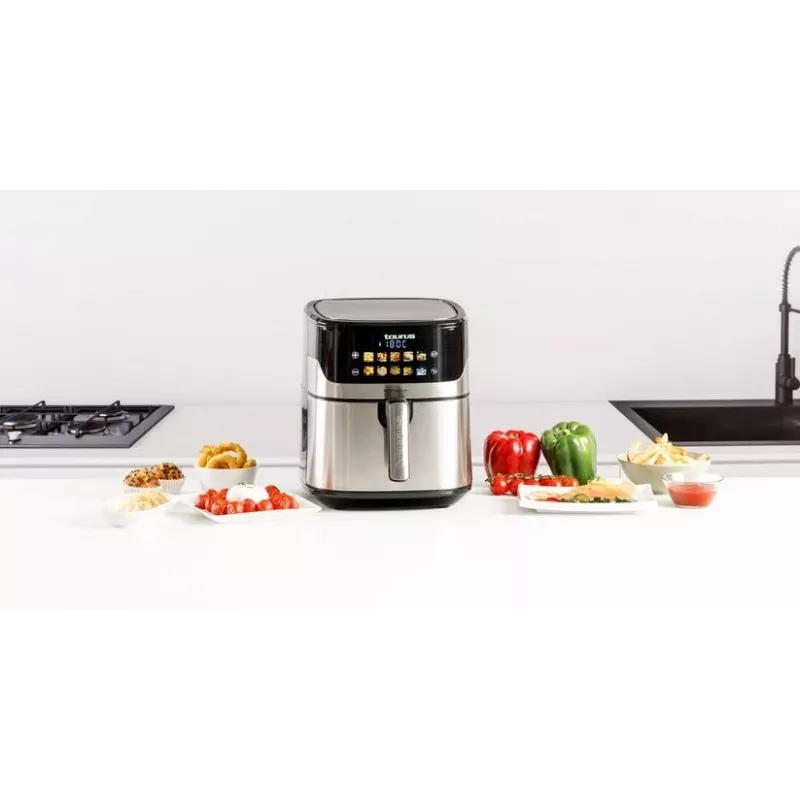 Gaisa fritieris Taurus Air Fry 7S 1600W 6.5L, nerūsējošais tērauds, 8 programmas, 80–200°C, skārienvadība