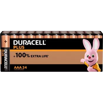 Duracell BATT.PLUS AAA, 24er-Pack vienreizējās lietošanas baterija, sārmaina