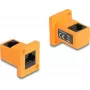 DeLOCK D veida modulis RJ45 ligzda–ligzda 90° leņķī oranžs