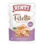 Mitrā suņu barība RINTI Filetto vistas fileja ar šķiņķi 100 g — pilnvērtīga konservēta maltīte pieaugušiem suņiem, 14% olbaltumvielu, 1% tauku, 82% mitruma