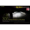 Rokas lukturītis Nitecore TIKI LE — 300 lm, uzlādējams ar USB, polikarbonāts, IP66, triecienizturīgs, 10,5 g, 55 mm, Melns