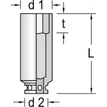 Trieciena ligzda Gedore 6164270 Svars 318 g