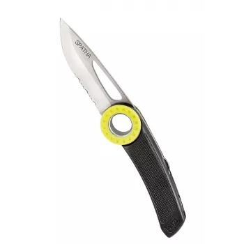 Petzl Spatha nazis S92AN — salokāms glābšanas/universālais nazis, melns rokturis