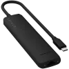 Satechi 7-in-1 USB-C Slim Multiport Adapter Ethernet (USB-C PD, 2x USB-A, HDMI 4K, Ethernet, micro/SD karšu lasītājs) (Melns)