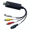 LogiLink USB 2.0 a/V Grabber. USB a/M Zu 3xCinch + MiniDIN5/F. Melns
