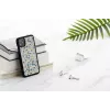 man and wood vāciņš iPhone 11 — zils trijstūris uz melna, aizsargājošs ciets apvalks