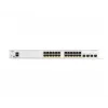 Cisco Catalyst 1200-24FP-4G viedais slēdzis, 24 porti GE, pilns PoE, 4x1GE SFP, ierobežota mūža aizsardzība (C1200-24FP-4G)